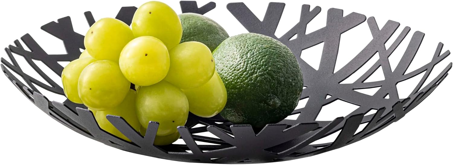 Yamazaki Home Fruit Bowl Steel One Size Black