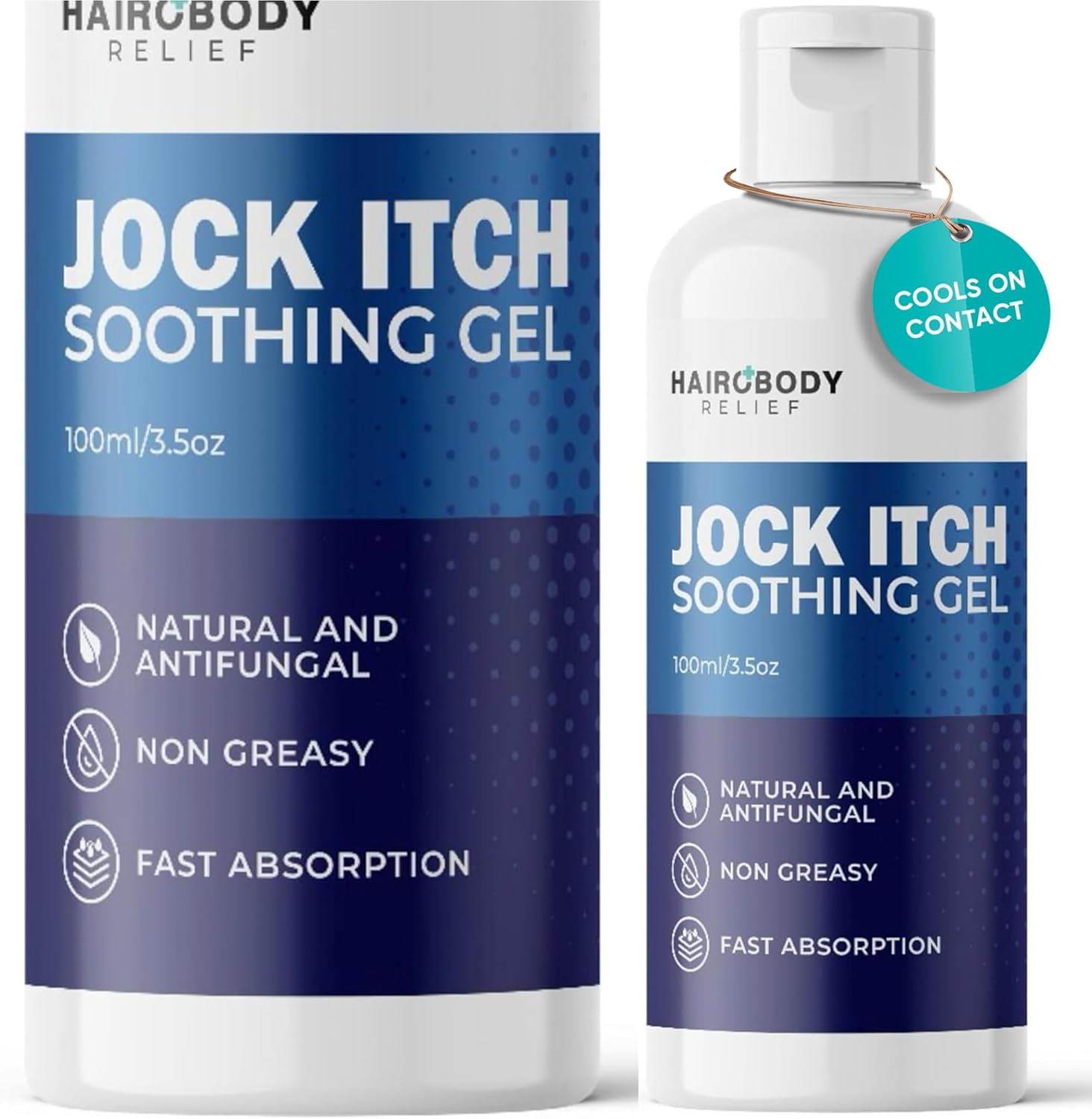 Cooling Fast Relief for Jock Itch |New HAIRO Relief - Jock Itch Gel 100ml | Jock Itch Treatment for Men & Women | Cools ON Contact – Better Than Jock Itch Cream