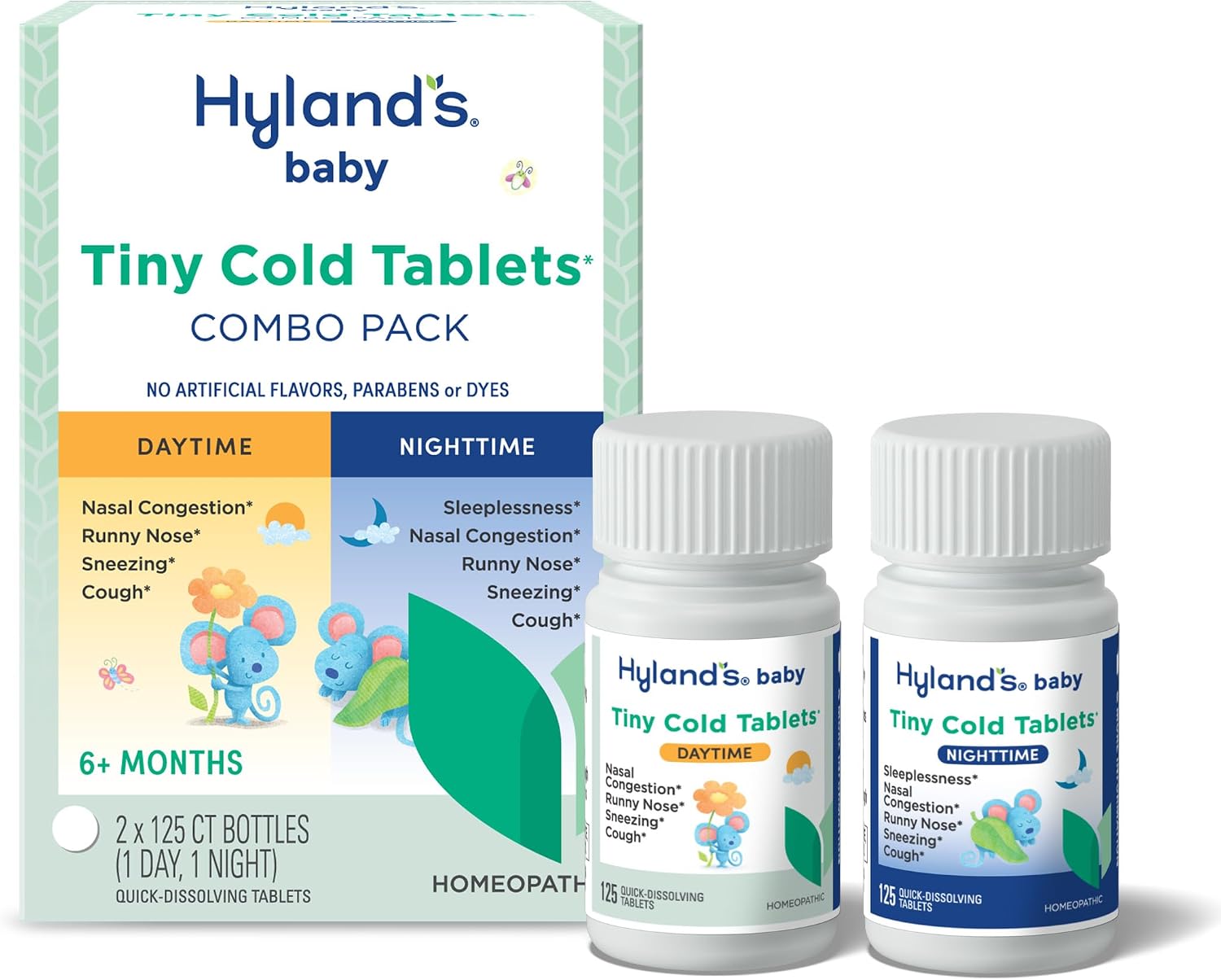 Hyland's Baby Tiny Cold Relief Day/Night Value Pack, Quick-Dissolving 250ct