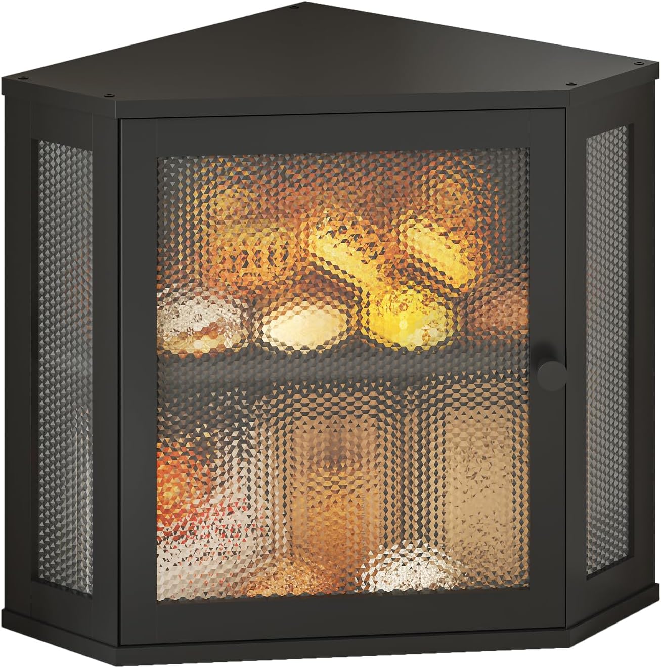 Bamboo Bread Box with Acrylic Window Display,Kitchen Countertop Storage(Black, Extra Lage)