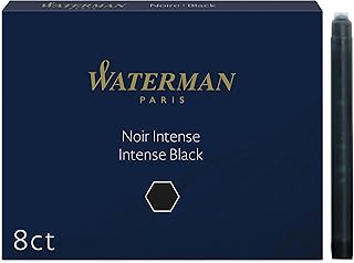 Waterman Large Standard Ink Cartridges Permanent Black
