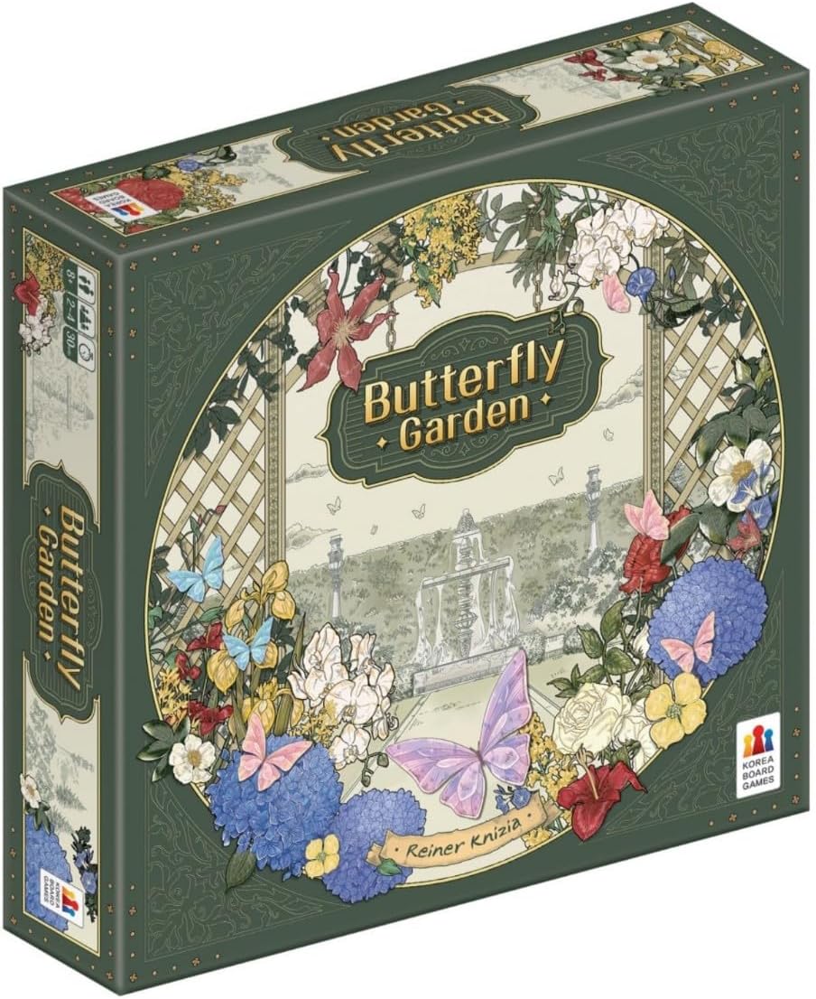 Butterfly Garden - A Strategic Tile Laying Adventure, Guide Rare Butterflies to Blooming Fairy Destinations, Family Friendly Board Game for 2-4 Players Ages 8+