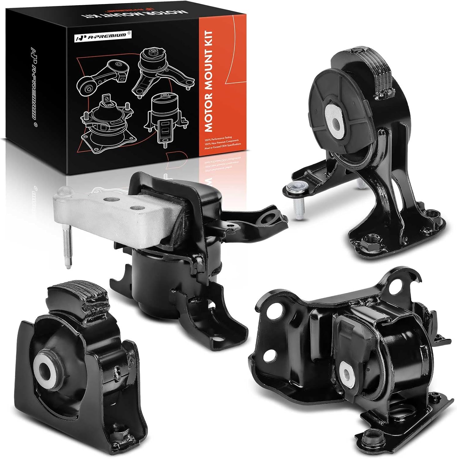 A-Premium 4PCS Engine Motor Mount and Transmission Mount Set Compatible with Toyota RAV4 2013 2014 2015 2016 2017 2018 L4 2.5L, AWD, Replace# 12372-0V070, 12361-0V140