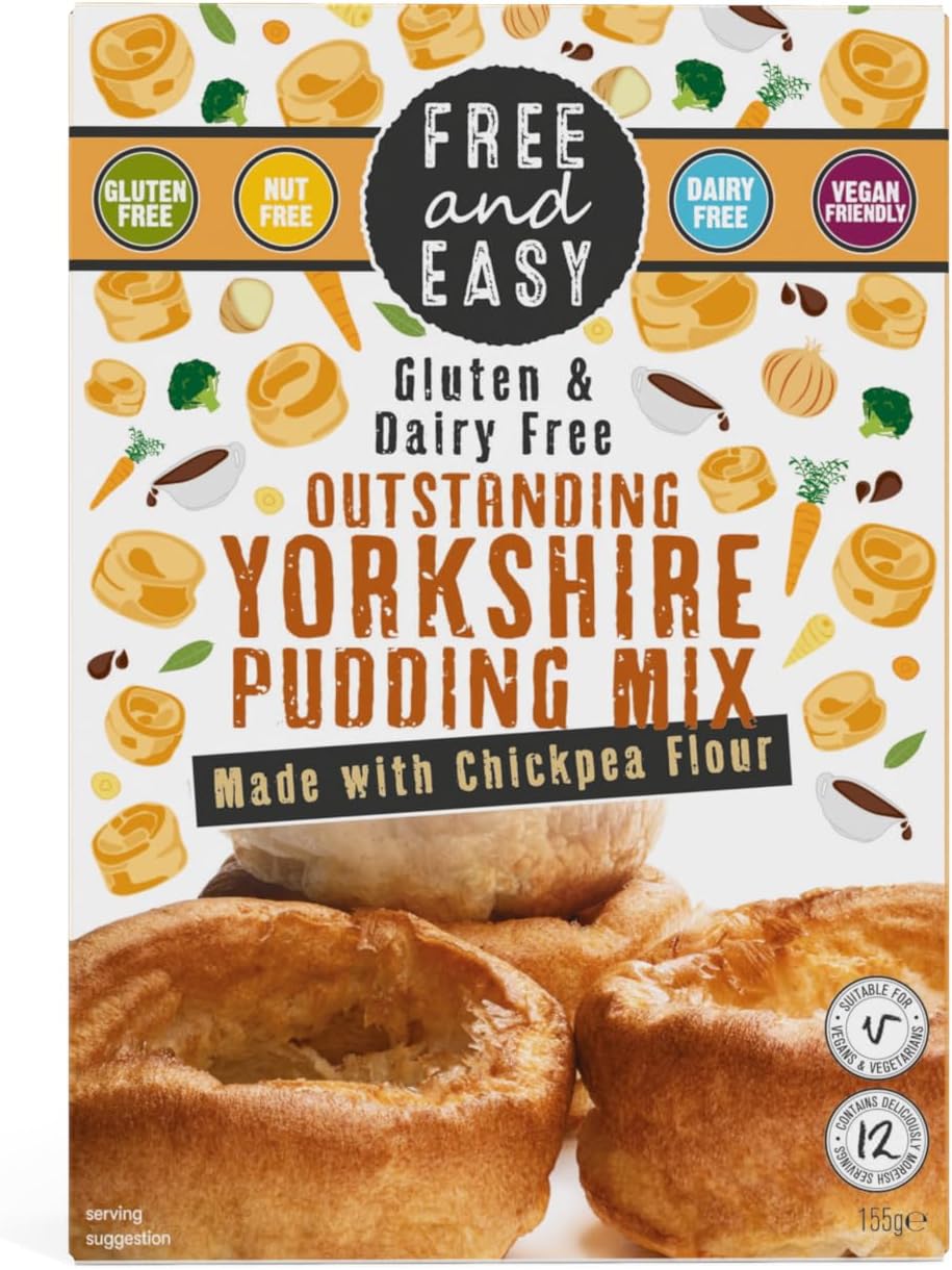 Free & Easy Yorkshire Pudding Mix, 4 x 155g