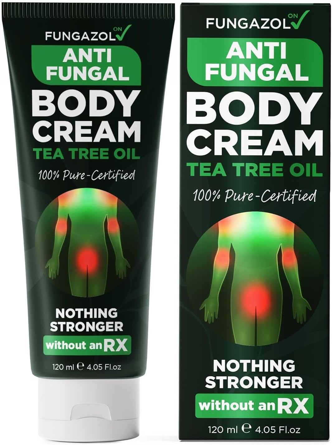 Antifungal Cream | Body Cream for Jock Itch, Ringworm & Athlete’s Foot | Strength Formula with Tea Tree Oil | Helps With Itching, Burning & Scaling Relief | Treatment For Skin Fungus | 4.05 fl oz