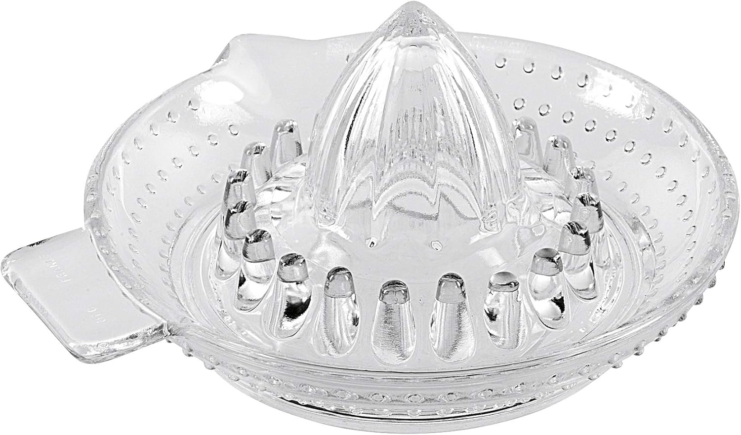 KitchenCraft Manual Glass Citrus Juicer, Lemon Squeezer, 14.5 cm