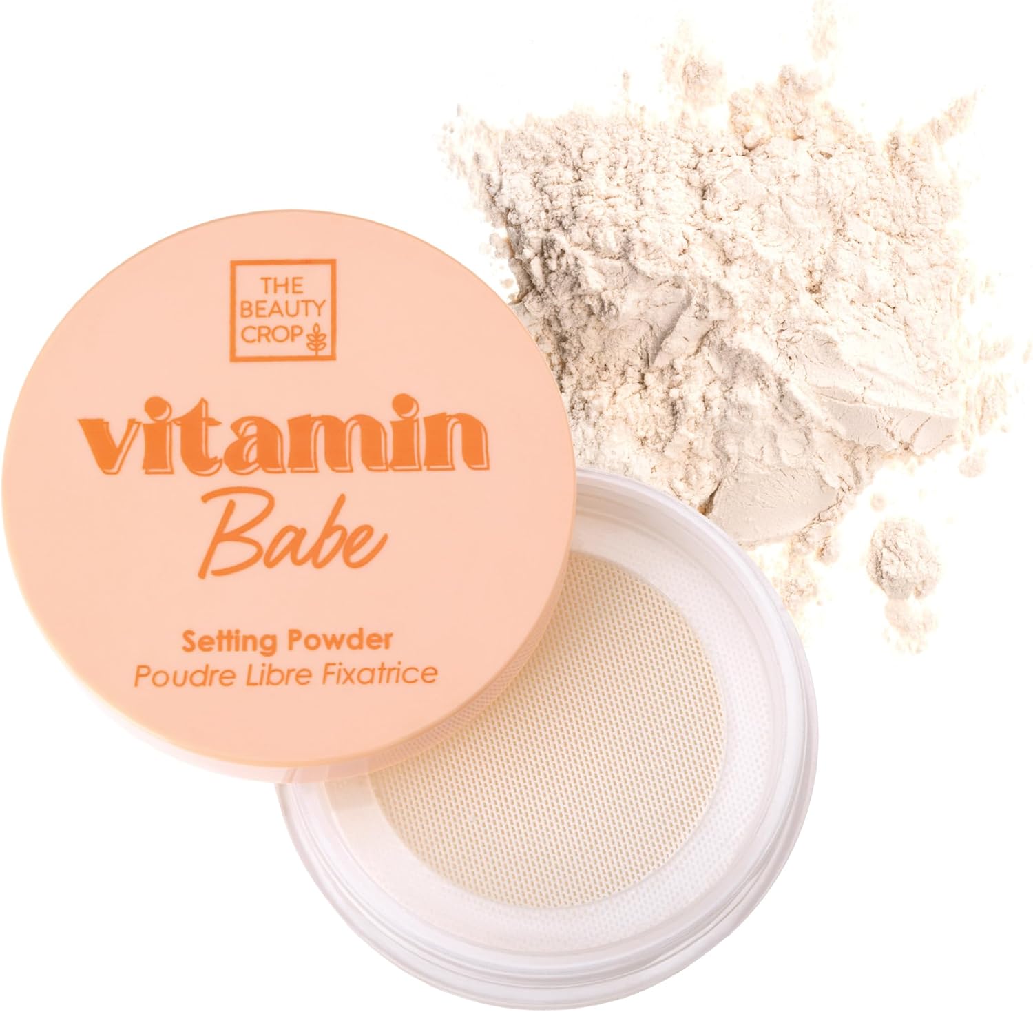 The Beauty Crop Vitamin Babe Setting Powder - Talc-Free Loose Powder for Flawless Finish - Translucent Shade - 0.35 oz