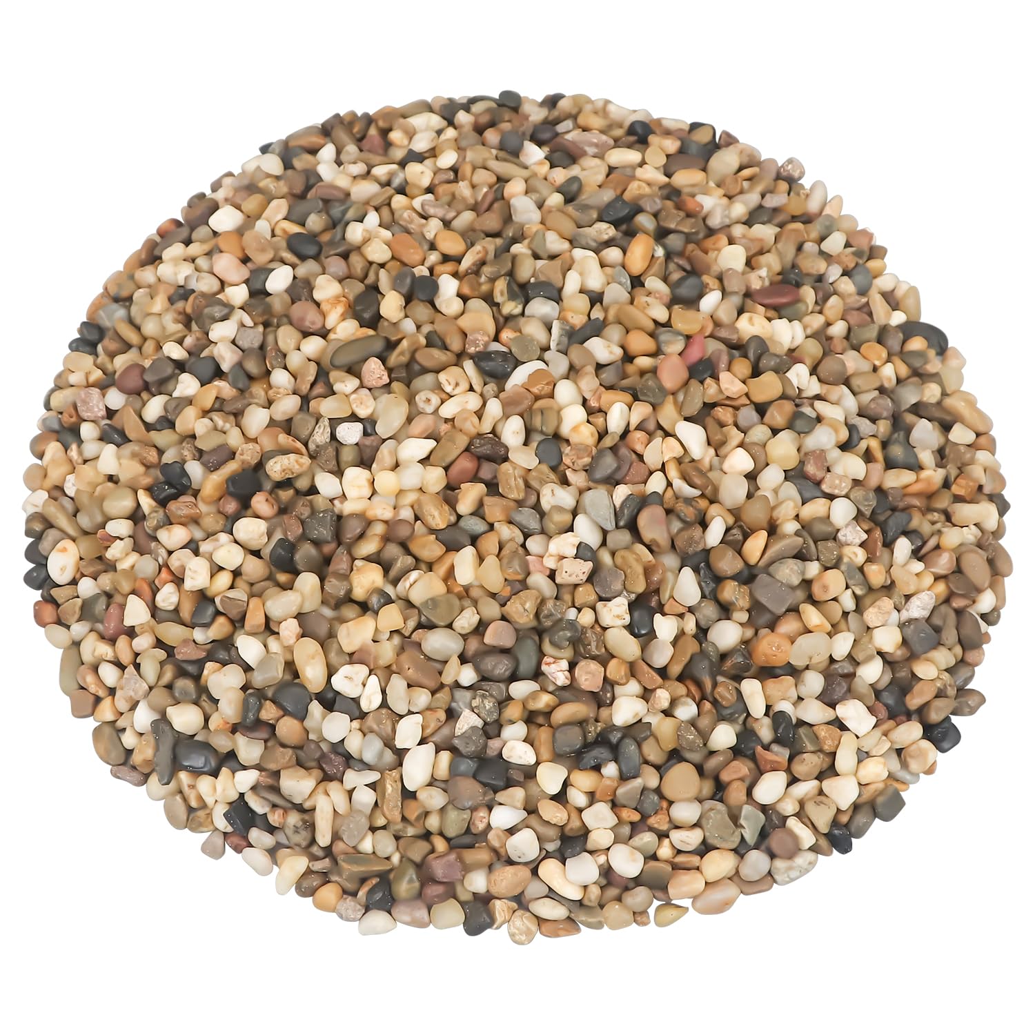 River Rocks, Landscaping Pebbles, Mixed Color Decorative Stones, 5 Pounds