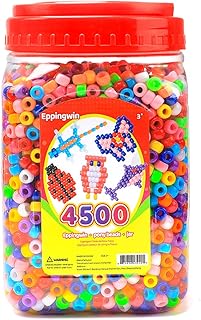 2.5 lb Wholesale Large Pony Beads (6x9 mm) Bucket, Easy Storage Pony Beads Bulk, Over 4500 Pony Beads for Jewelry Making, Beads for Crafts