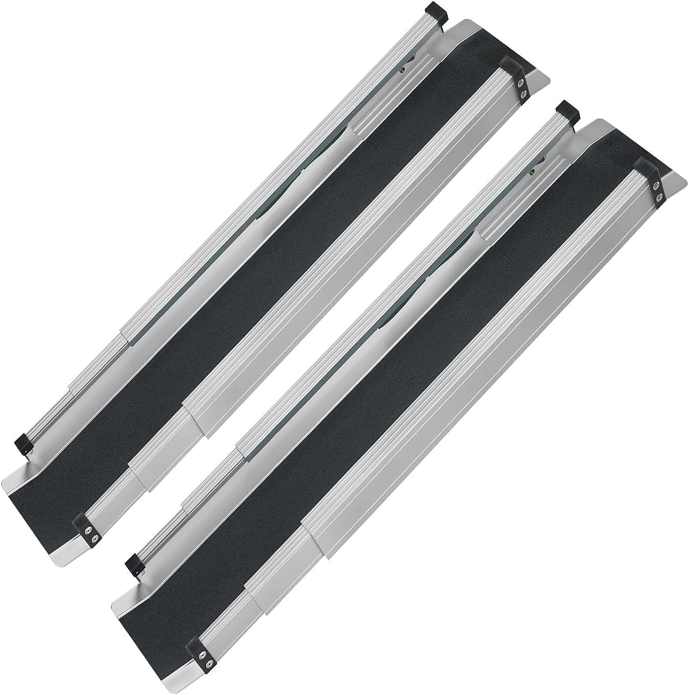 DMI Ramps For Wheelchairs For Home | 600 lb capacity | Adjustable Portable Wheelchair Ramp 3-5 Ft Long 4.5 In Wide | 2 Wheelchair Ramps For Home Steps | Handicap Ramp | Temporary Ramp Over Stairs