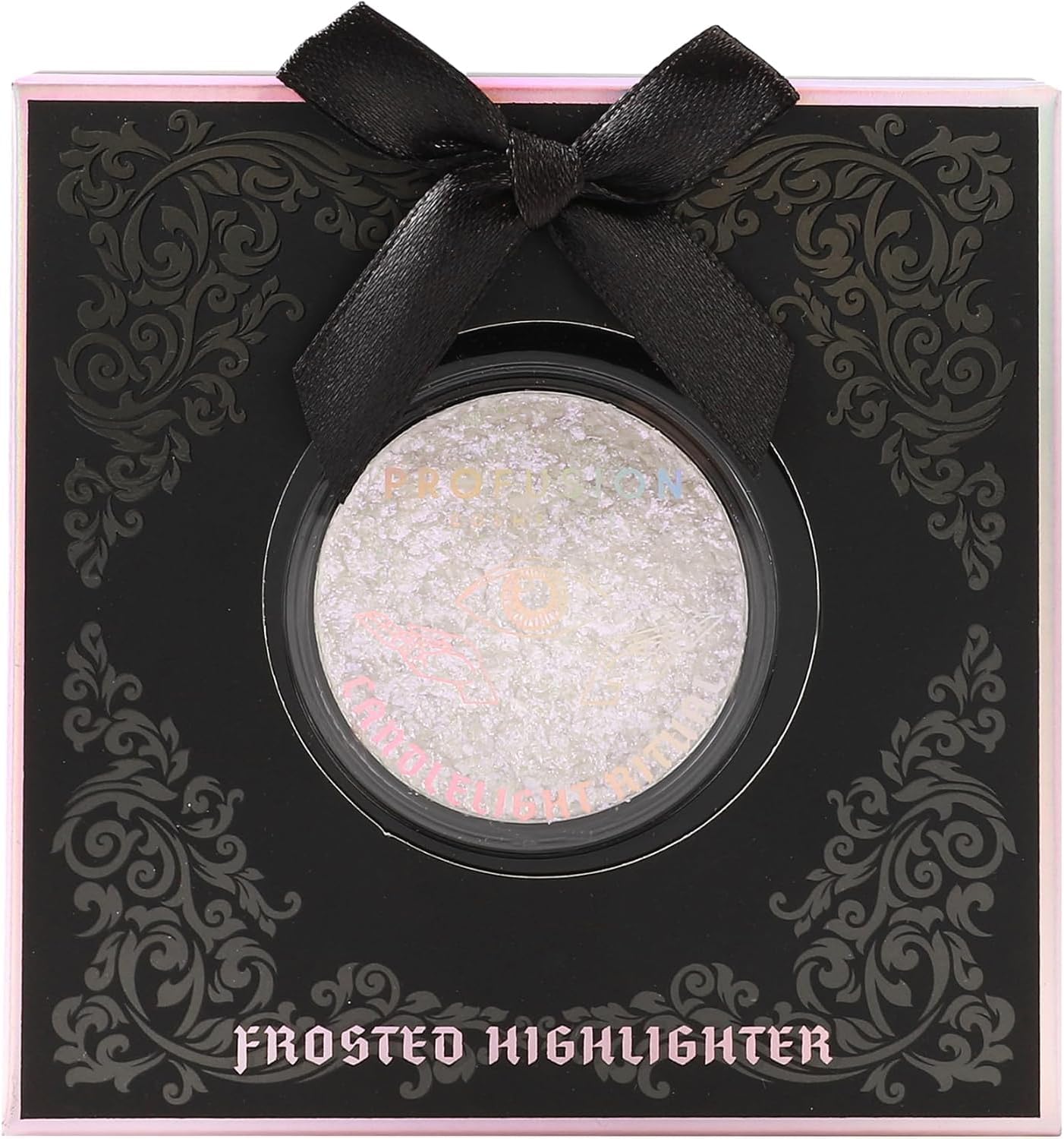 Profusion Cosmetics Rituals Candlelight Frosted Highlighter, Achieve Radiant Skin with Premium Highlighter, Ultra Reflective and Shimmery Makeup kit with Long Wearing, Buildable Coverage, Full Moon