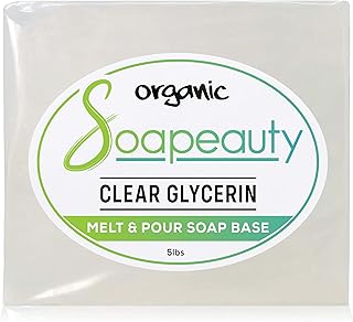 Soapeauty Clear Soap Base Glycerin Melt and Pour | Detergent Free | Natural Moisturizing Bar for Sensitive Skin & Soap Making, Easy to Cut | 2 Lbs