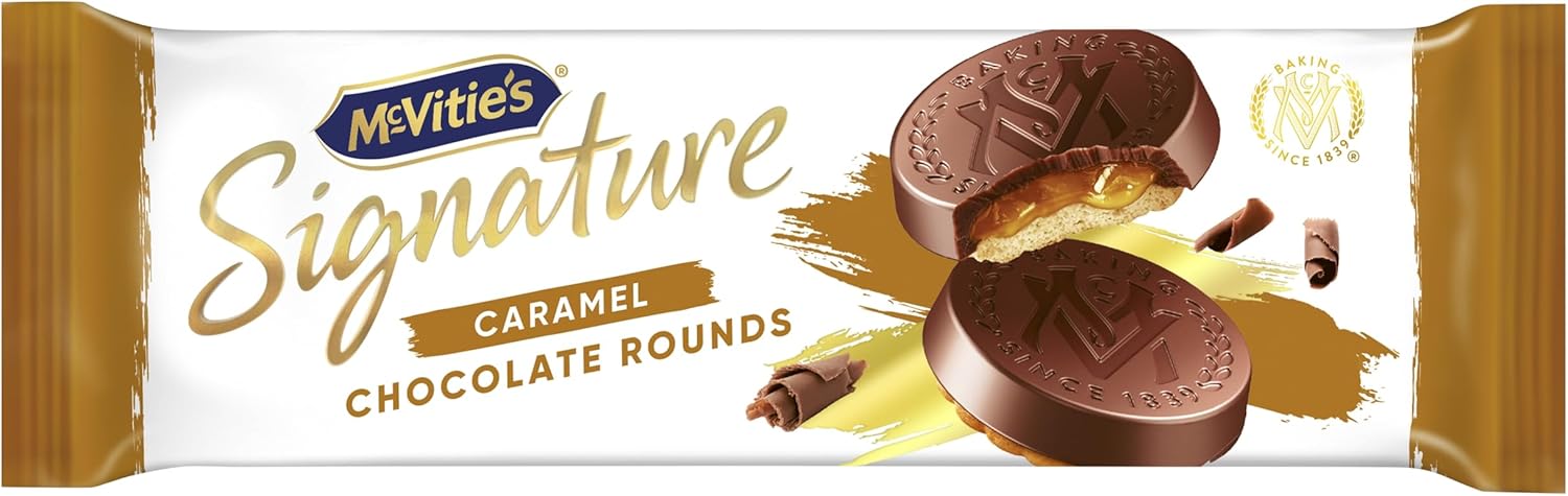 McVitie's Signature Caramel Chocolate Rounds Biscuits 109g