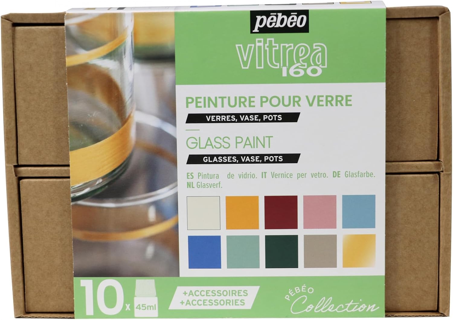 PEBEO Collection Set, Assorted, 45 ml (Pack of 10)