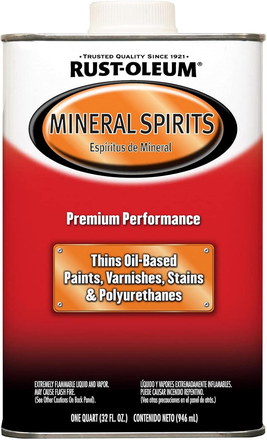 Rust-Oleum Automotive 253351 32-Ounce Low Voc Mineral Spirits Quart