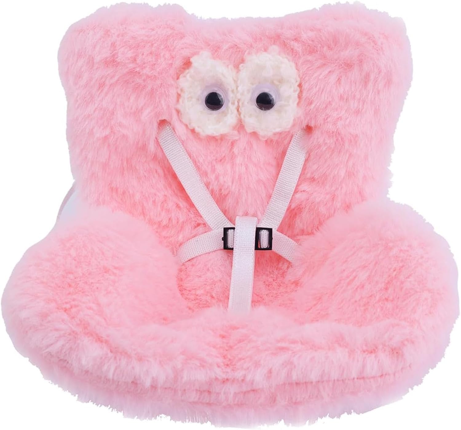 Car Seat for Labubu, Doll Seat with Glasses Design, Soft and Comfortable, Easy to Install, Plush Car Interior Decor for Display Doll Accessories