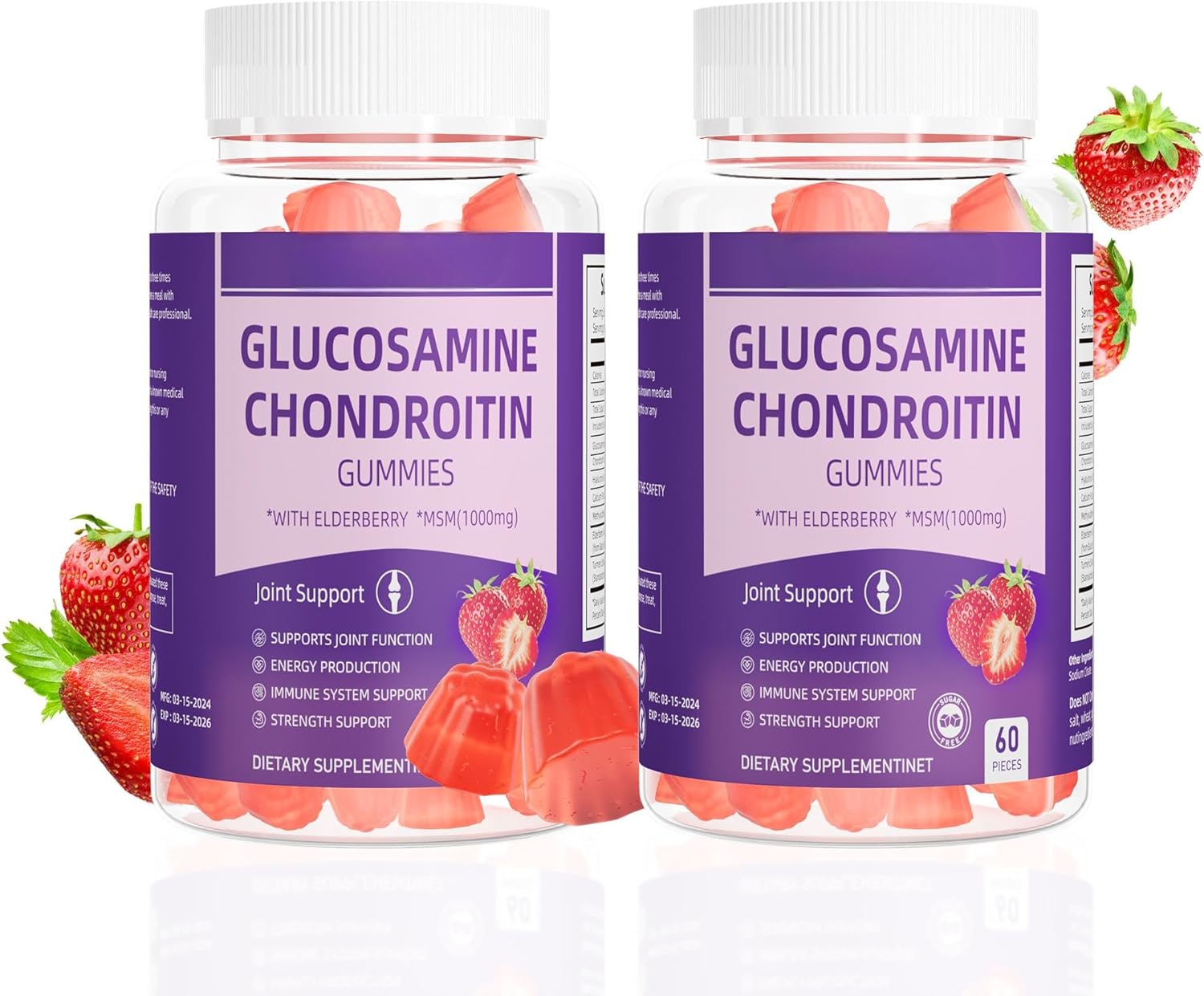 Feminine Balance Gummies, Premium Balance Supplement for Women PH Health, Immune Support, Energy Support, Vegan, Gluten-Free, Strawberry Flavor, 60 Gummies, 30 Servings 1 Pack