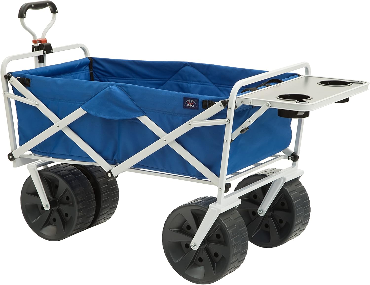 MacSports All Terrain Wagon, 600D Denier Polyester, Steel, Blue/White, One Size