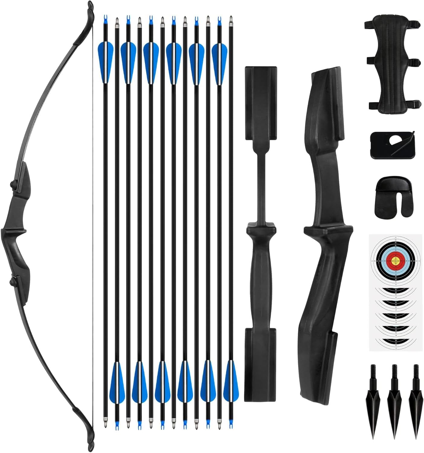 NorthSpoor Recurve Bow and Arrow 40lbs Archery Bows Set,Recurve Bow for Archery Beginners Adult Left and Right Hands Suitable for outdoor target practice