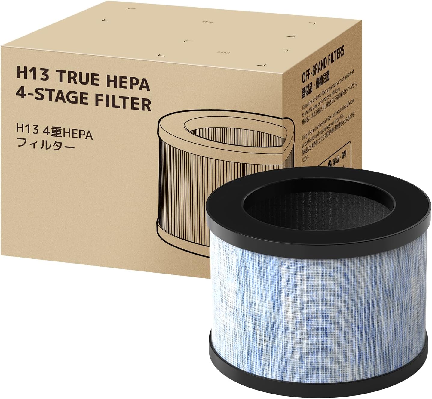 CONOPU Air Purifier Replacement Filter, Efficient 3-layers Filtration, Activated Carbon, JH01LX-EU, Blue