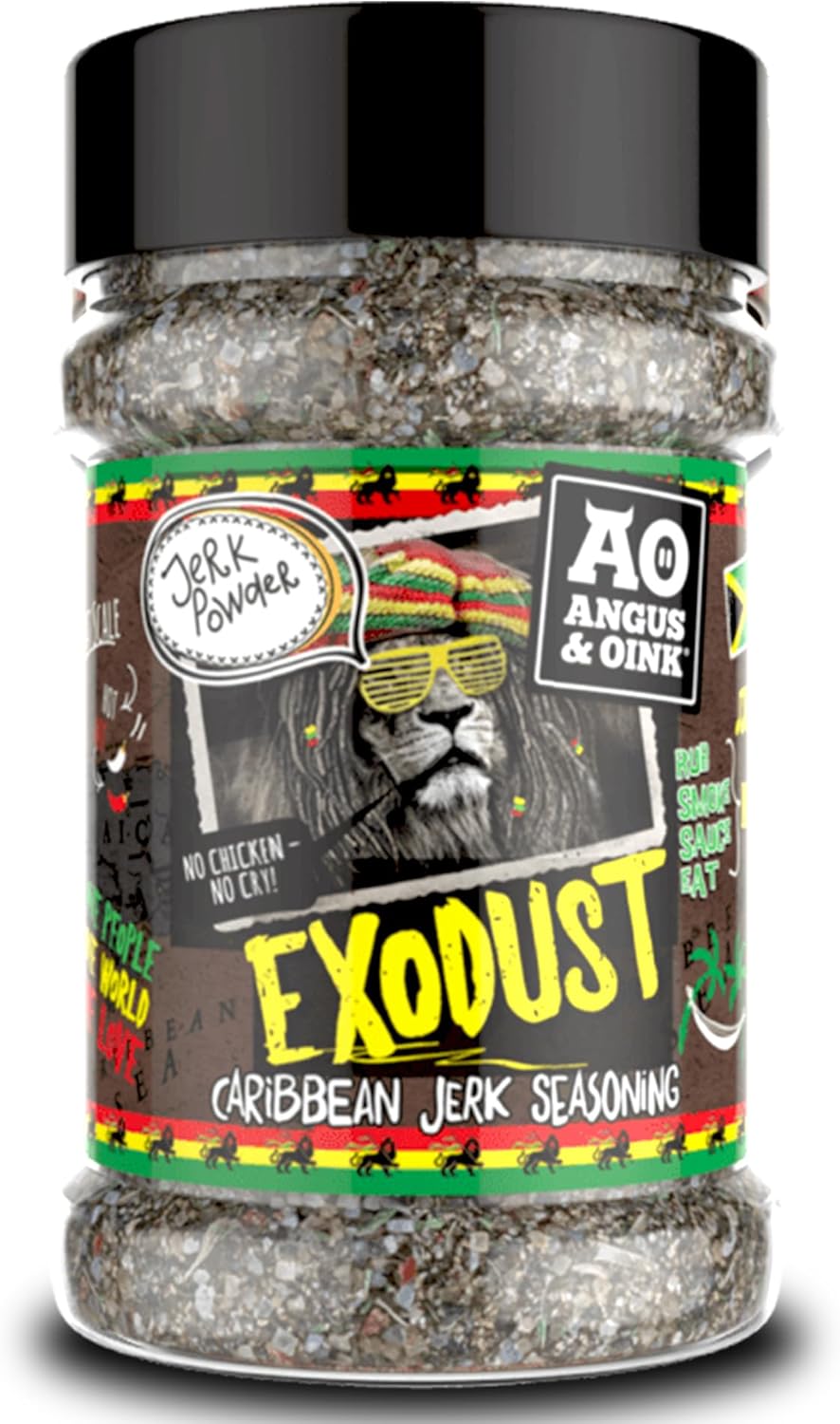 Angus & Oink | Exodust Caribbean Hot Jerk Seasoning | Irresistibly Spicy & Fruity | Perfect for Jerk Chicken, Pork & Fish | Authentic Street Food Flavours | 230g