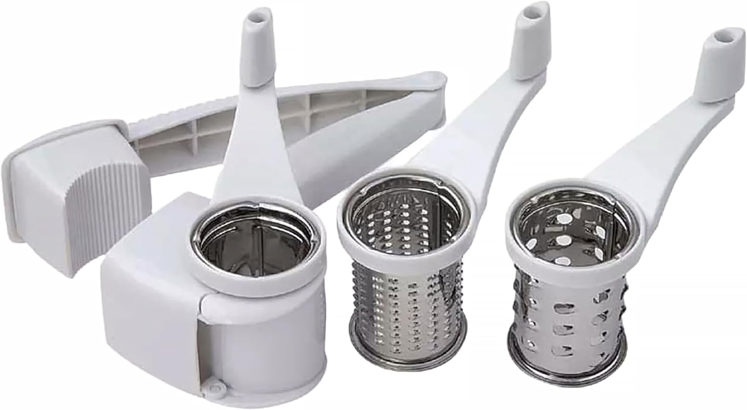 Dexam Rotary Cheese Grater – Stainless Steel Blades, Multi-Purpose Use, Easy to Clean, Dishwasher Safe