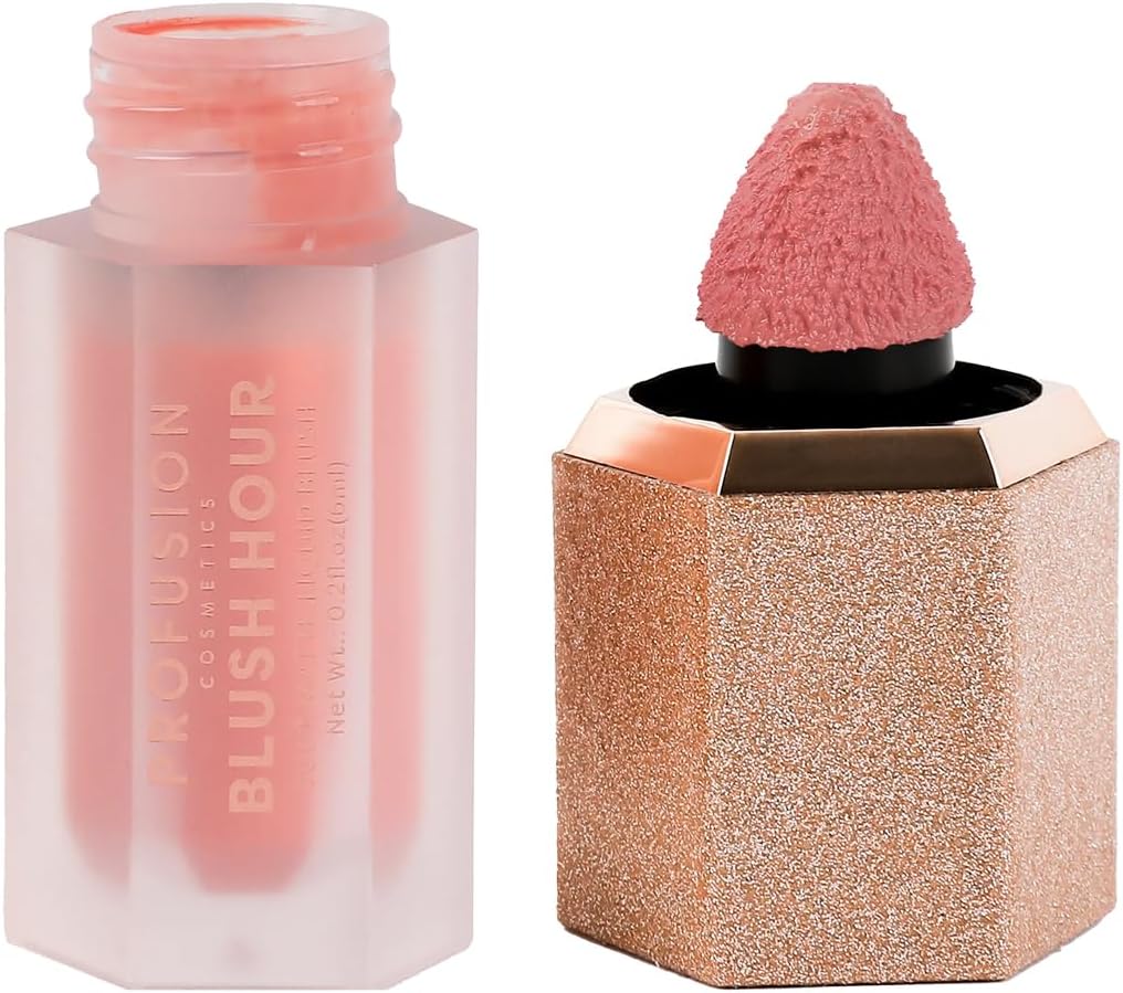 Profusion Cosmetics Blush Hour for Face, Lightweight and Long Wearing Soft Matte Liquid Blush Provides Natural Finish, Creamy Texture Which is Buildable, Essential Beauty Tool for Raising Your Glow