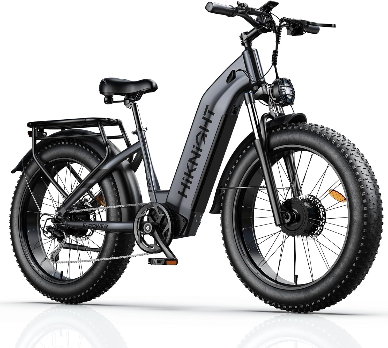 Dual Motor Electric Bike for Adults, 3000W Peak 52V 20AH Battery E Bike 26" x 4.0" Fat Tire Electric Mountain Bike Step-Thru Electric Bicycle for Women/Men, Up to 38MPH, Dual Hydraulic Brake