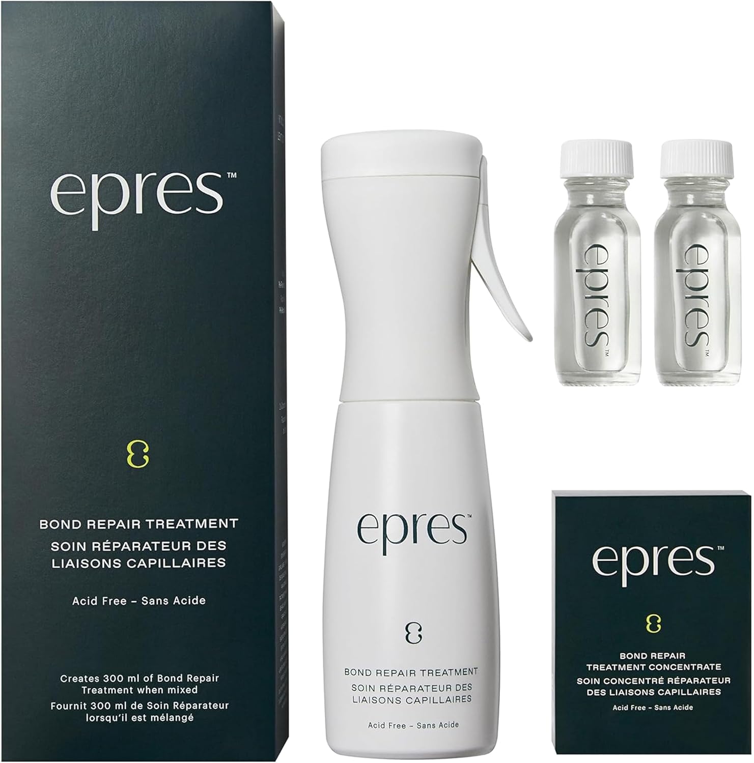 Epres Bond Repair Treatment Starter Kit - Bonding Treatment for Damaged Hair Repair - Revolutionary Hair Product for Softer, Stronger, Healthier Hair - Hair Care for All Hair Types and Textures