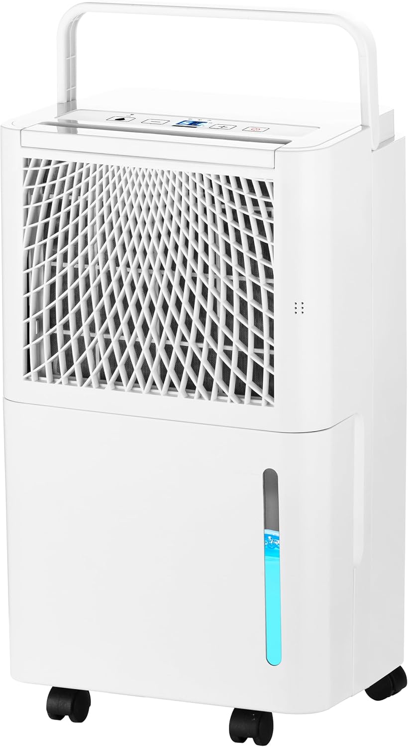 Nyxi 12L Per Day Dehumidifier with Digital Humidity Sensor, Laundry Drying, Auto-Off, 24hrs Timer, Continues Drainage, Removes Condensation, Humidity, Damp, Moisture, Ideal for Homes, Offices