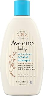 Aveeno Baby Wash & Shampoo for Hair & Body, Tear-Free, Fresh, 8 Oz