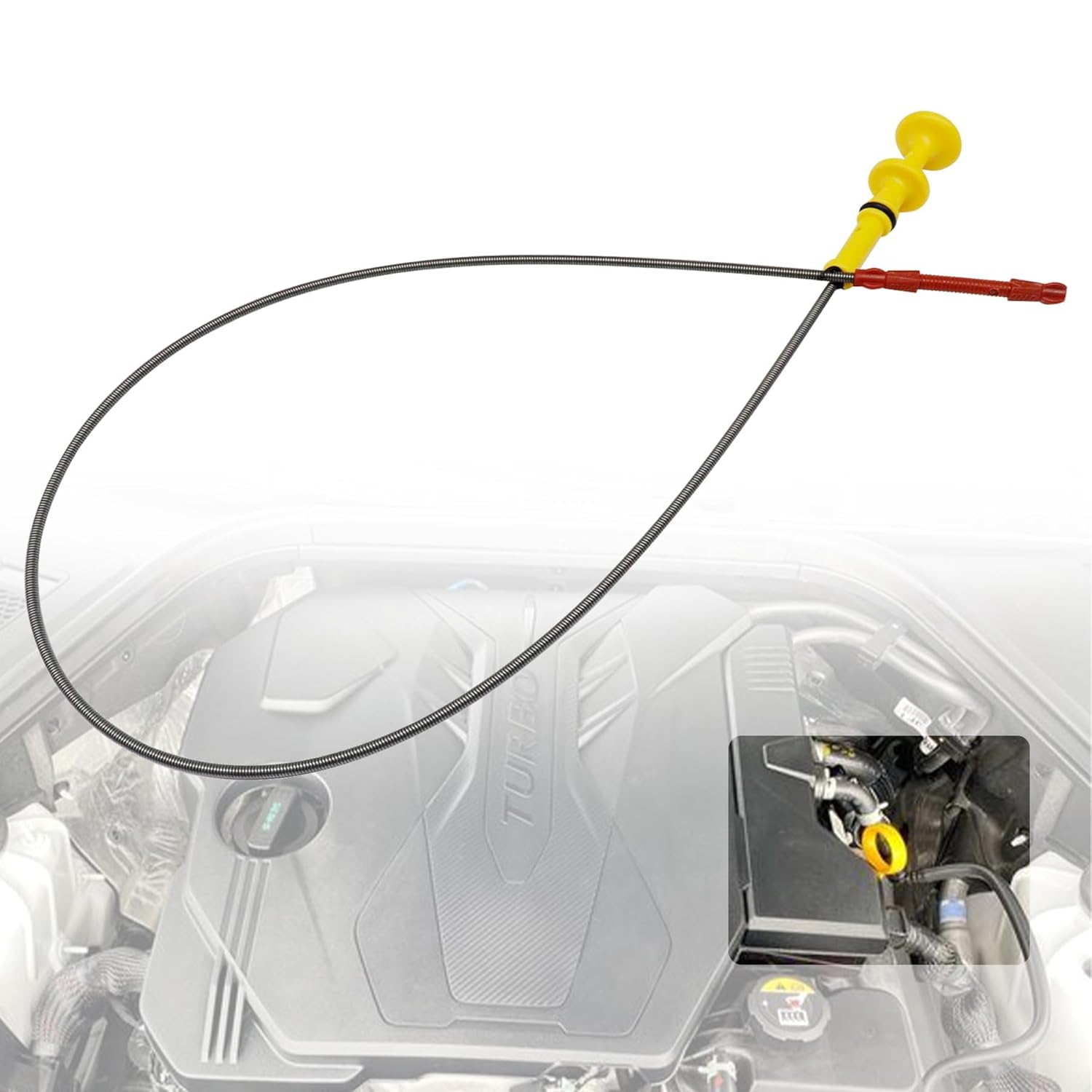 XQSMWF Engine Oil Dipstick Compatible with Mercedes-Benz ML350,GL350 2012-2016 3.0 3.5 4.7L # 6420104172