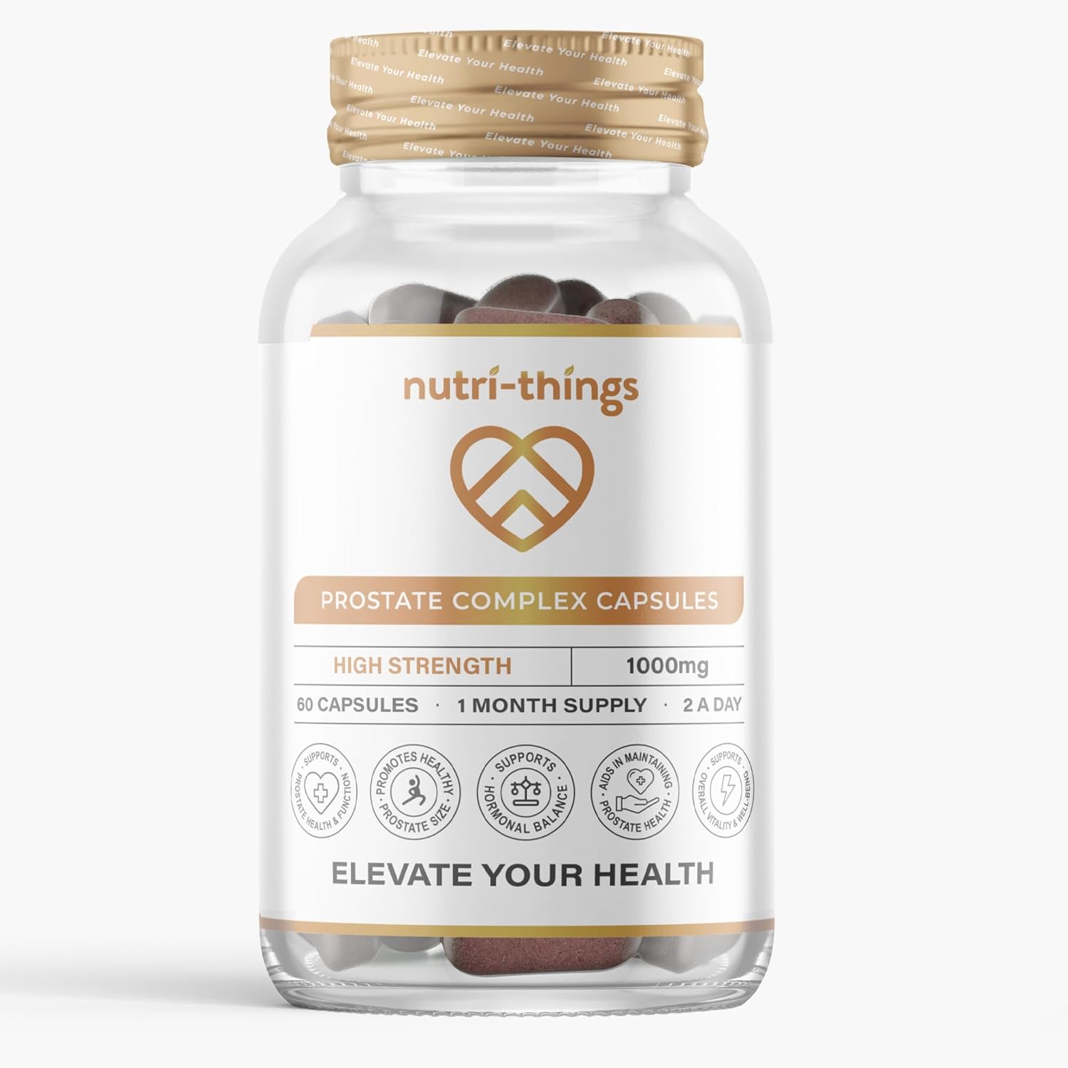 Prostate Complex Capsules - Ultra Prostate Formula with Pumpkin Seed & Stinging Nettle, Supports Prostate Health & Hormonal Balance, Non-GMO, Gluten-Free, 60 Capsules, 30-Day Supply