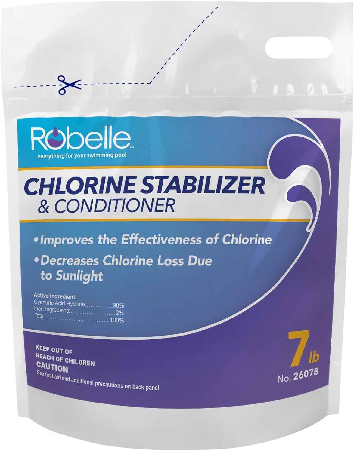 Robelle 2607B Stabilizer for Swimming Pools, 7 lb