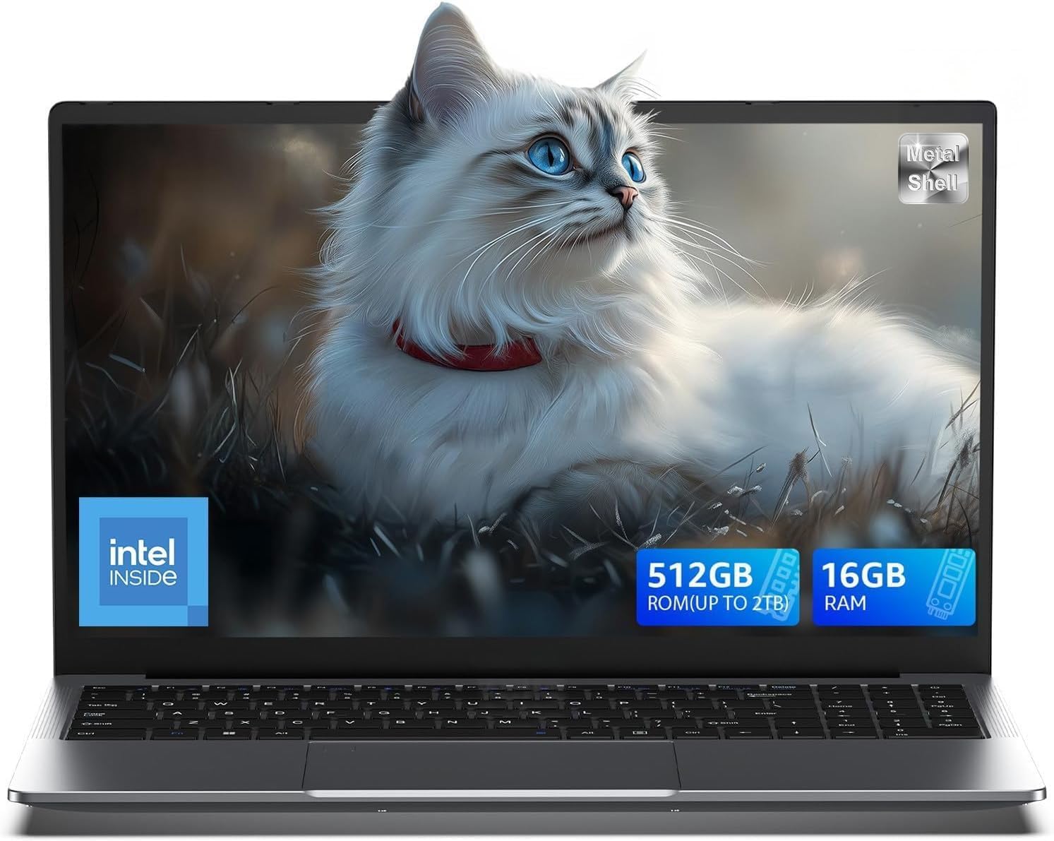 ACEMAGIC 15.6 inch FHD Laptop Computer - 4 Core In-tel N150 Processor Up to 3.6GHz (Beat N100/N97/N5095) Laptops,16GB DDR4 512GB SSD Notebook,Support WiFi 5,BT5.0, 3*USB3.2, 5000mAh Battery,Metal Case