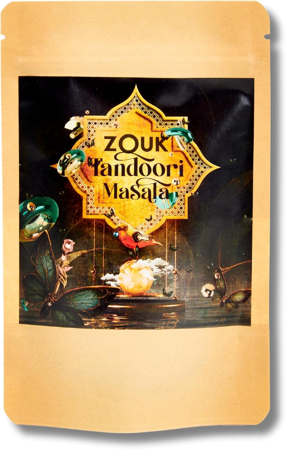 Zouk Tandoori Masala Refill | Authentic Indian Spice Blend | Hot & Intense Aromas | Versatile Curry Powder, Marinade or BBQ Rub | Vegan Friendly (60g)