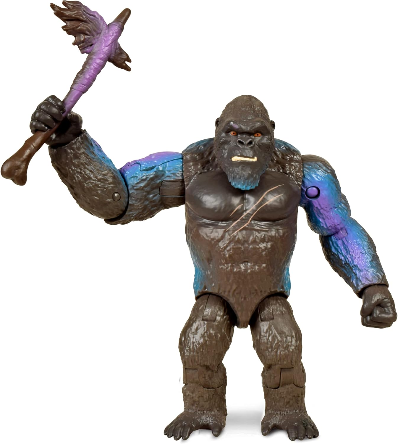 Monsterverse Godzilla vs Kong 6 Inch Hong Kong Movie Collectable Battle Kong Highly Detailed and Uniquely Sculpted Action Figure with Battle Axe, Suitable for Ages 4 Years+