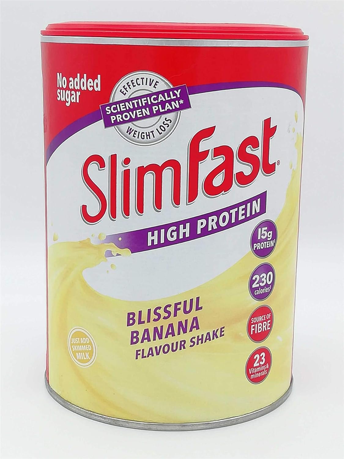 SlimFast High Protein Meal Replacement Shake Summer Banana 365g – Take Advantage of The Slim Fast Magic to Lose Weight, Feel Energised and in Control of Your Life