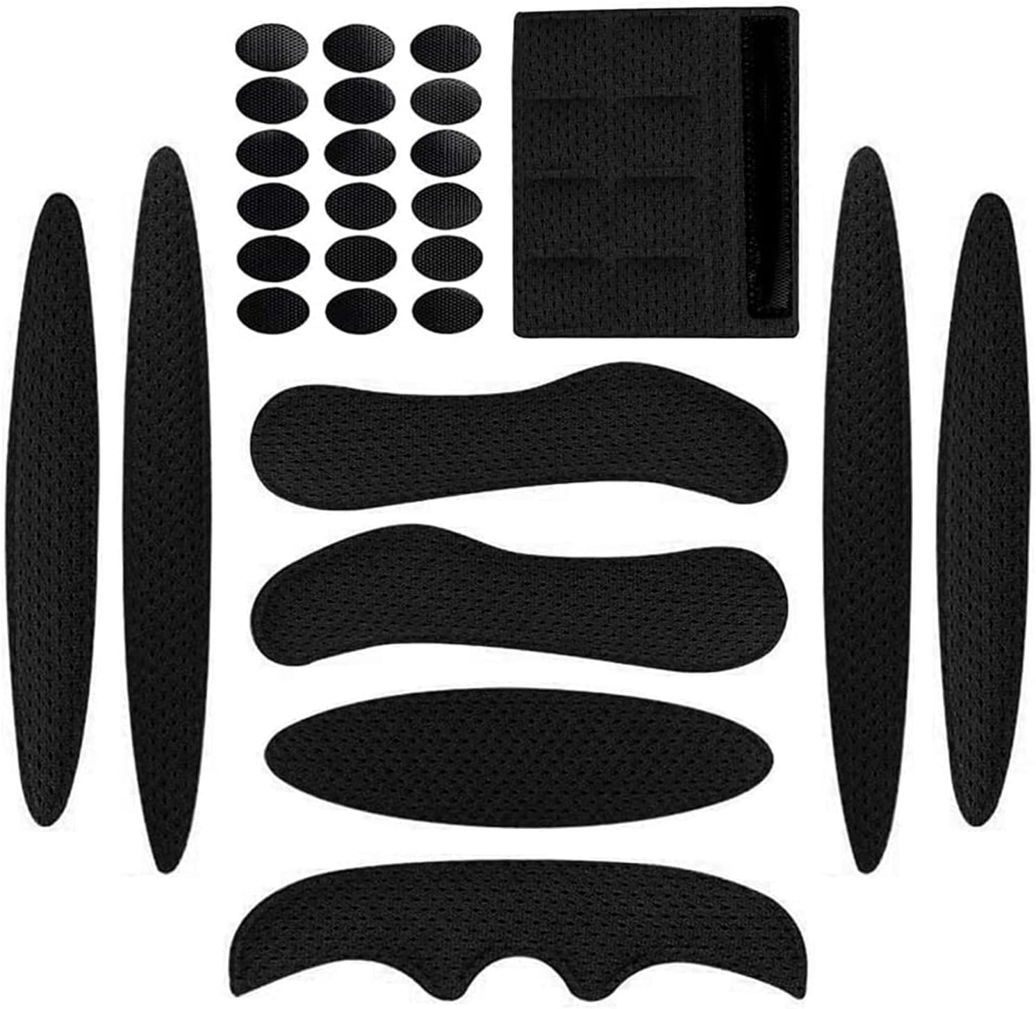 Helmet Pads Foam, Universal Bike Foam Inserts, Hel-met Padding Sponge Kit, Bicycle Helmet Pad-ding, for Bike Motorcycle, Cycling, Racing (black)