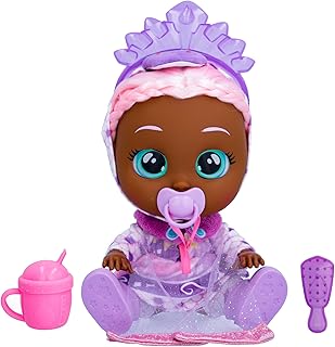 Cry Babies Kiss Me Princess Ivy- 12" Baby Doll Deluxe Blushing Cheeks Feature Shimmery Changeable Outfit with Bonus Accessories, for Girls and Kids 18M and up
