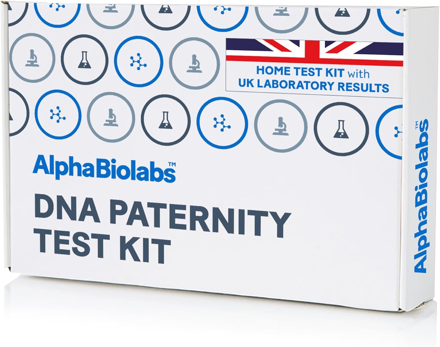 AlphaBiolabs DNA Paternity Test Kit - 100% Accurate - UK Laboratory - Up to 25 Loci - Fast Next Day Results