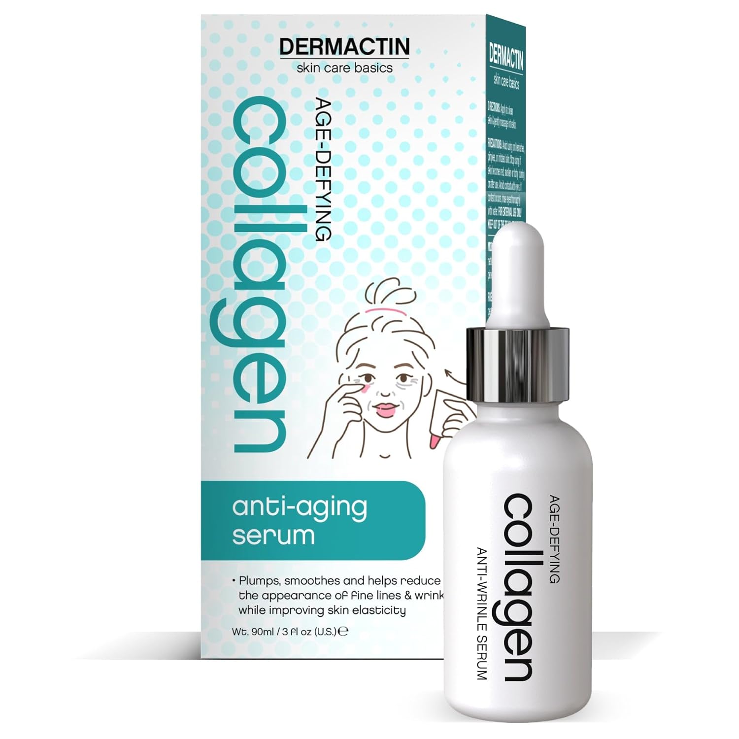 Dermactin Age Defying Collagen Anti-Wrinkle Skin Serum 3 oz.
