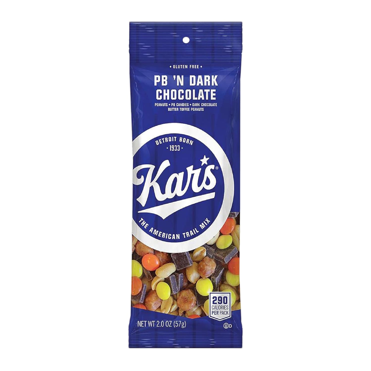Kar’s Nuts Peanut Butter ‘N Dark Chocolate Trail Mix – 2 Oz Individual Snack Packs – Pack Of 12, Gluten-Free Snack Mix