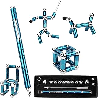 Fidget Pen, Decompression Magnetic Fidget Toy Pen, Magnet Pen Fidget Toy Relieve Pressure Novel Toy Gift for Kids or Friends! （Blue）