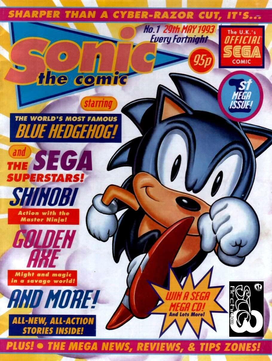 Sonic the Comic #1 VG ; Fleetway Quality comic book | Hedgehog