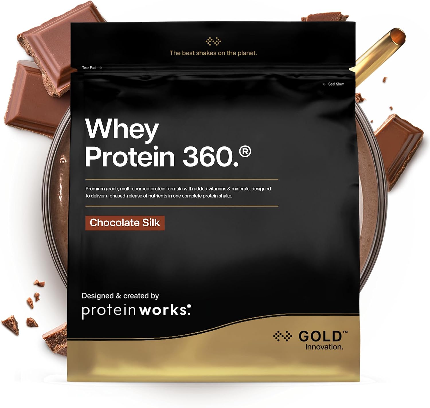 Protein Works | Whey Protein 360 - Gold, Chocolate Silk, 600g