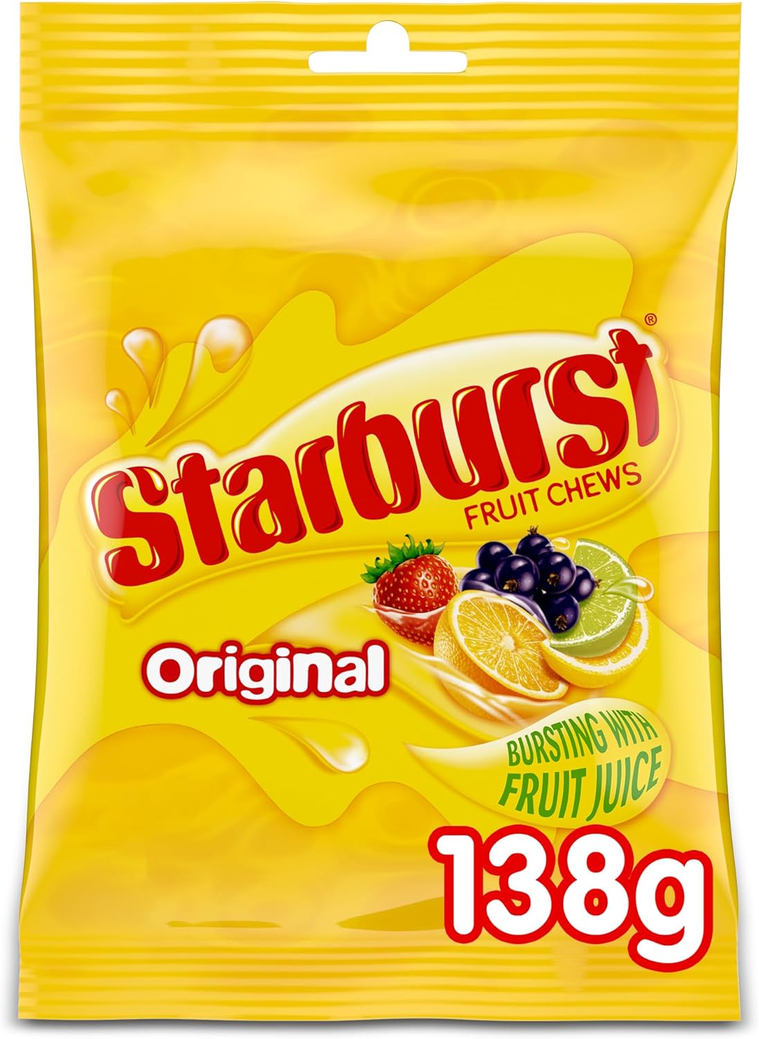 Starburst Original Fruit Chews Sweets Pouch Bag 138g