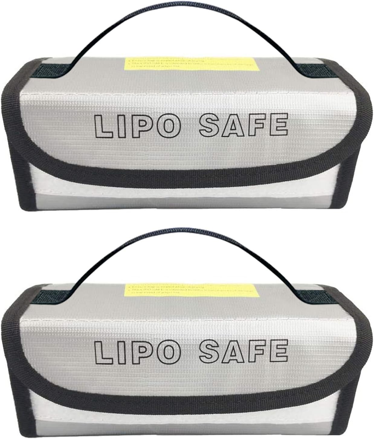 2PCS 185x60x75mm Lipo Safe Bag Fireproof Explosionproof Bag Safe Accessories for Hobby Remote & App Controlled Vehicle Lipo Batteries Storage and Charging, bag185
