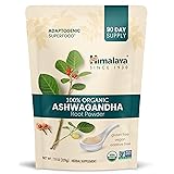 Himalaya Organic Ashwagandha Powder, Adaptogenic Superfood for Protein Shakes & Smoothies, 7.9 oz, 3 Month Supply