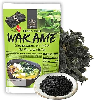 Korean Premium Baby Wakame Dried Seaweeds Flake 2 OZ - 100% Natural from Ocean Cooking for Miso Soup, Salad, Sea Vegetable, Healthy, Gluten Free, Product of Korea Pack of 1 (Wakame)